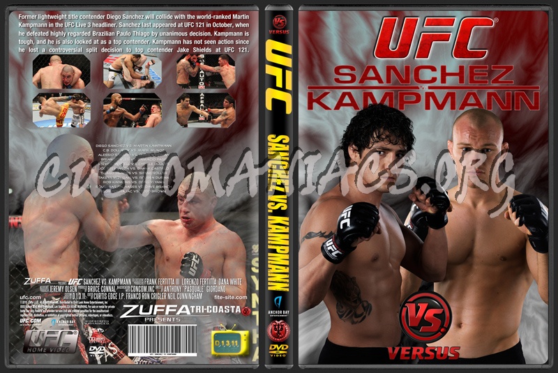 UFC on VS 3 Sanchez vs Kampmann dvd cover