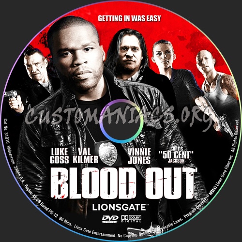 Blood Out dvd label
