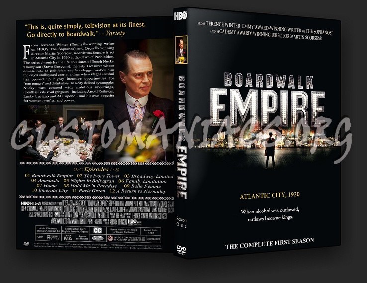 Boardwalk Empire Season 1 dvd cover