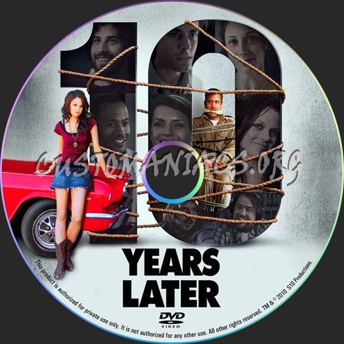 10 Years Later dvd label