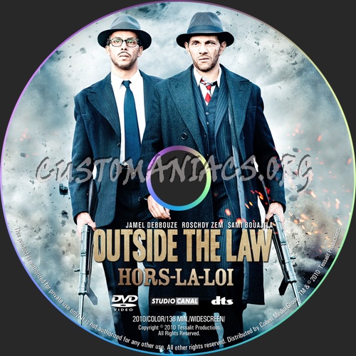 Outside The Law aka Hors-la-loi dvd label