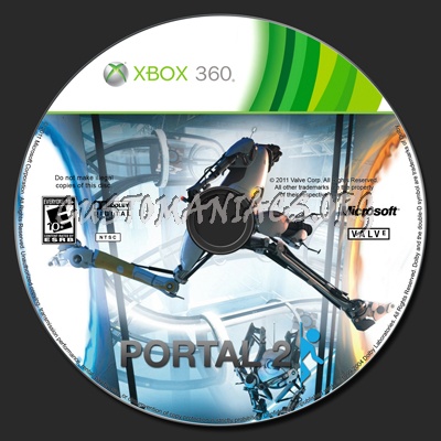 Portal 2 dvd label