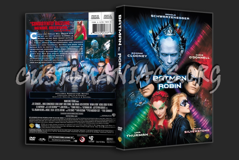 Batman & Robin dvd cover