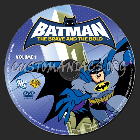 Batman The Brave and the Bold Volume 1 dvd label