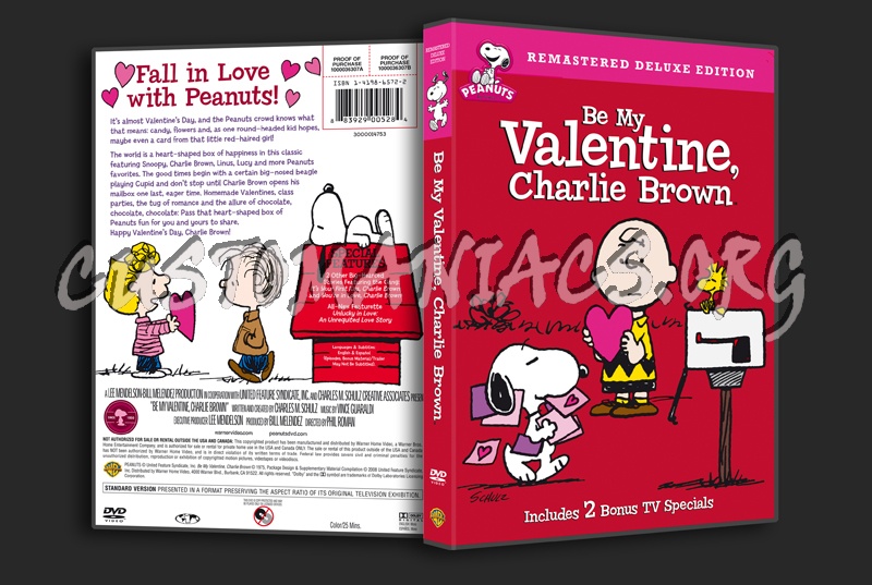 Be My Valentine, Charlie Brown dvd cover