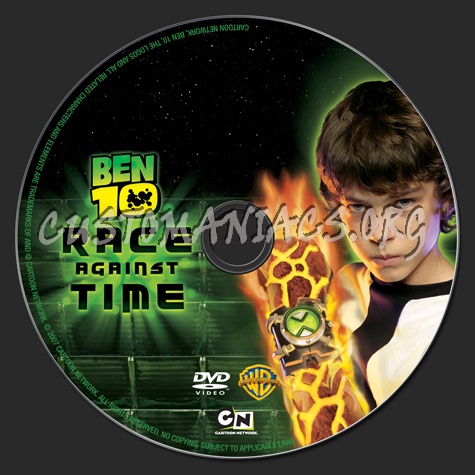 Ben 10 Race Against Time dvd label