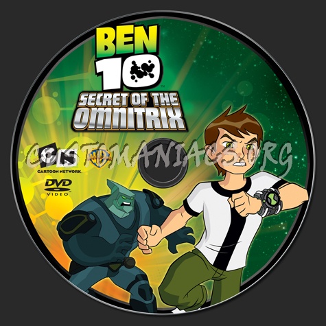 Ben 10 Secret of the Omnitrix dvd label