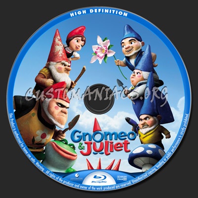 Gnomeo & Juliet blu-ray label