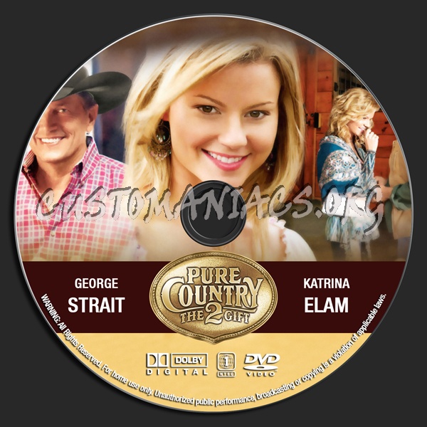 Pure Country 2 The Gift dvd label