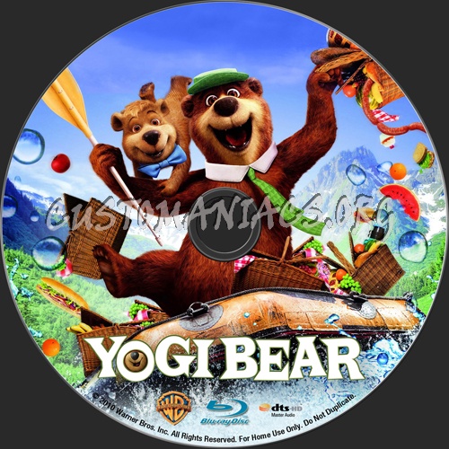 Yogi Bear blu-ray label