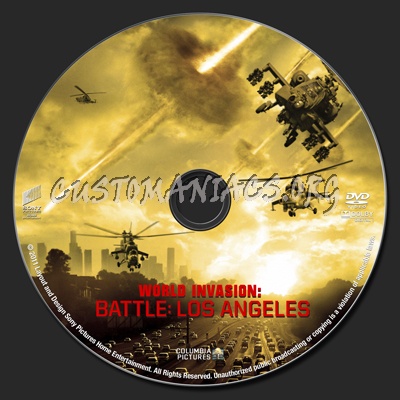 Battle: Los Angeles dvd label