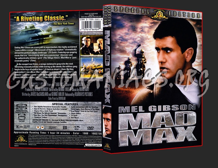 Mad Max dvd cover