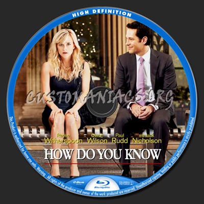 How Do You Know blu-ray label