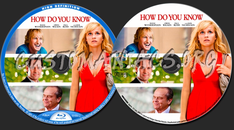 How Do You Know blu-ray label