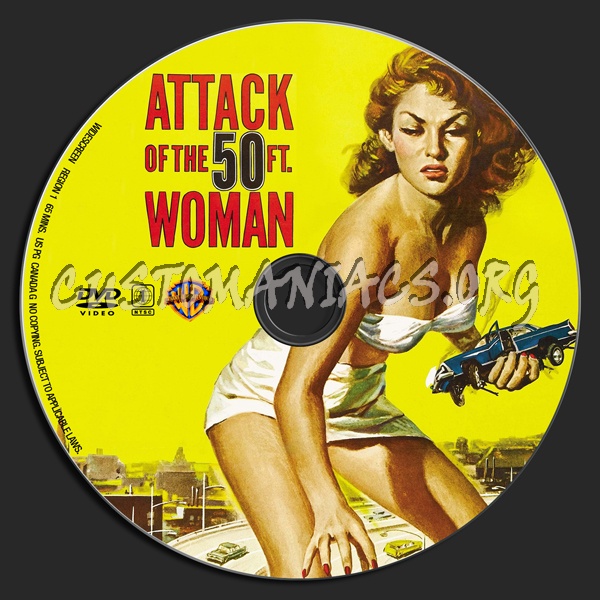 Attack Of The 50ft Woman dvd label