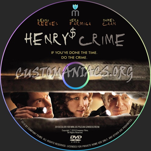 Henry's Crime dvd label