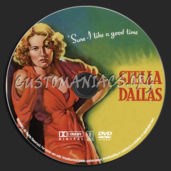 Stella Dallas dvd label