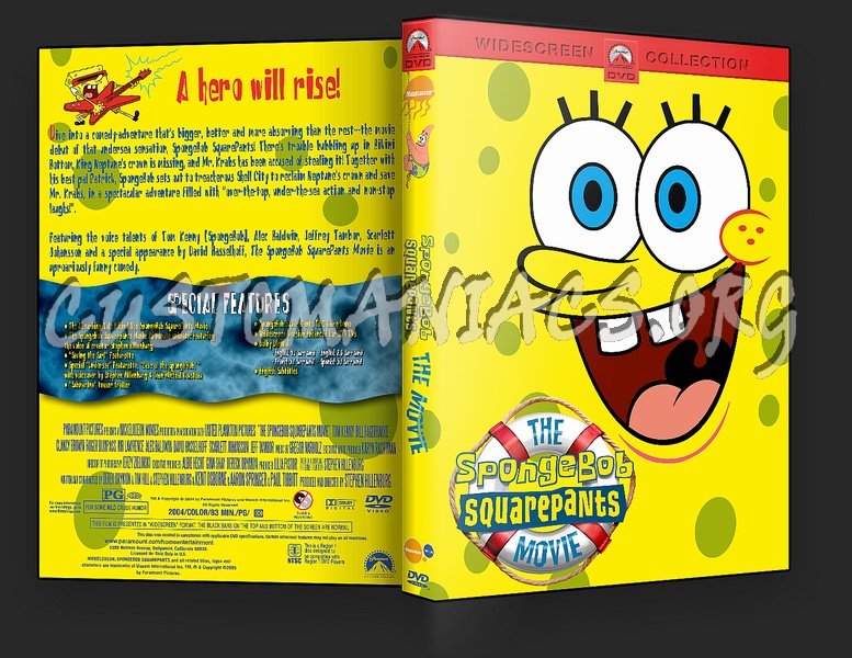 Spongebob Squarepants The Movie dvd cover
