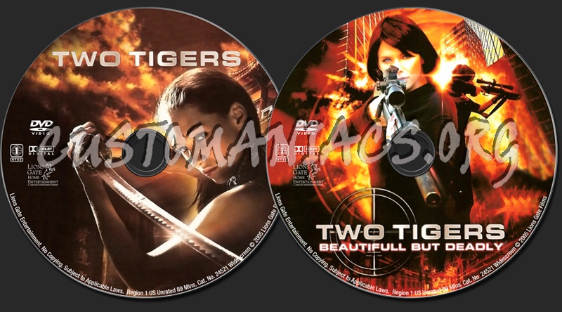 Two Tigers dvd label
