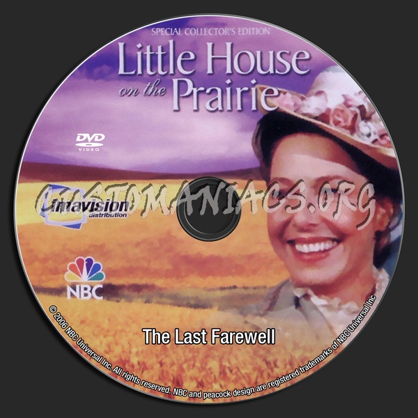 Little House On The Prairie The Last Farewell dvd label