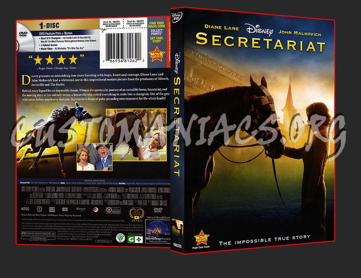 Secretariat dvd cover