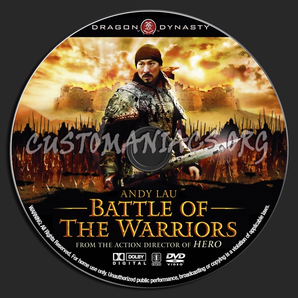 Battle Of The Warriors dvd label