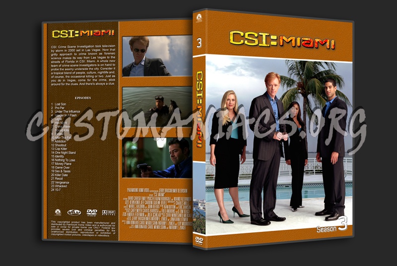 CSI Miami dvd cover