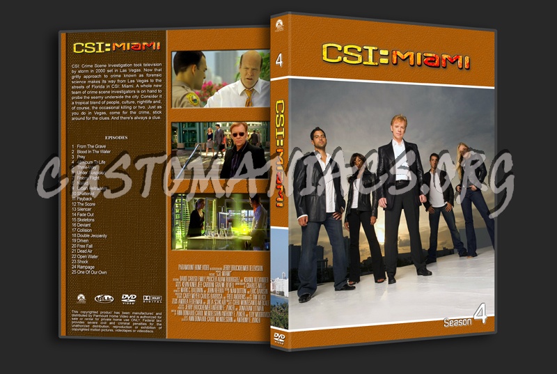 CSI Miami dvd cover