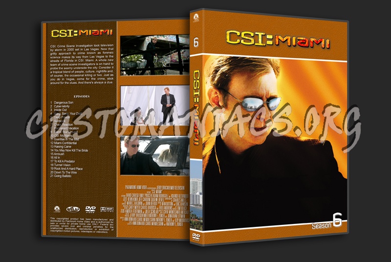 CSI Miami dvd cover