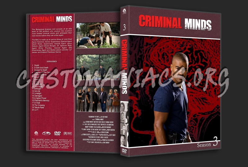 Criminal Minds dvd cover