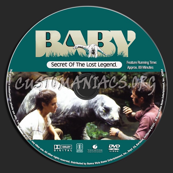 Baby: Secret Of The Lost Legend dvd label