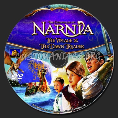 The Chronicles of Narnia The Voyage of the Dawn Treader dvd label