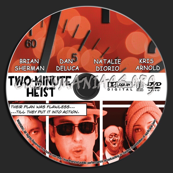 Two Minute Heist dvd label