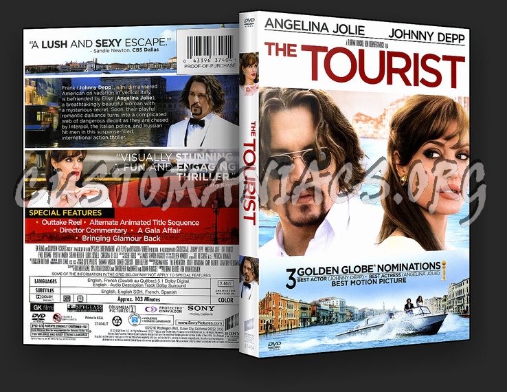 The Tourist dvd cover