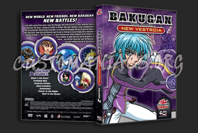 Bakugan Battle Brawlers New Vestroia Volume 2 dvd cover