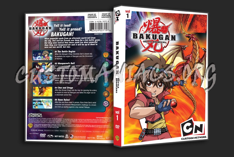 Bakugan Battle Brawlers Volume 1 dvd cover