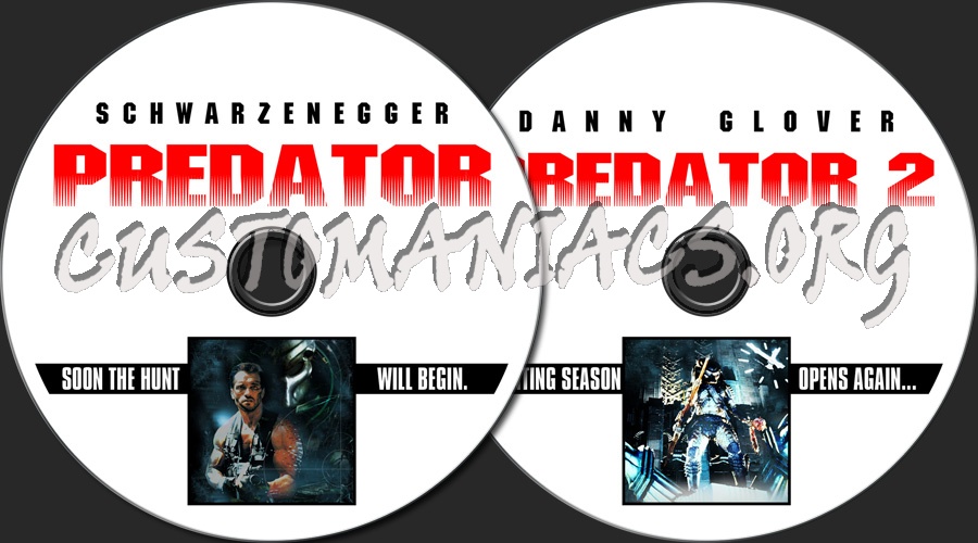 Predator 1 & 2 dvd label