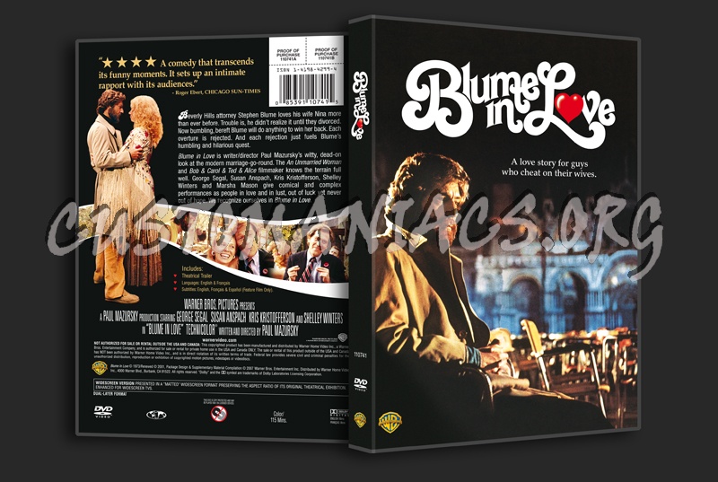 Blume in Love dvd cover