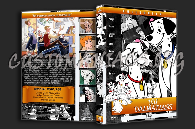 101 Dalmatians - 1961 dvd cover