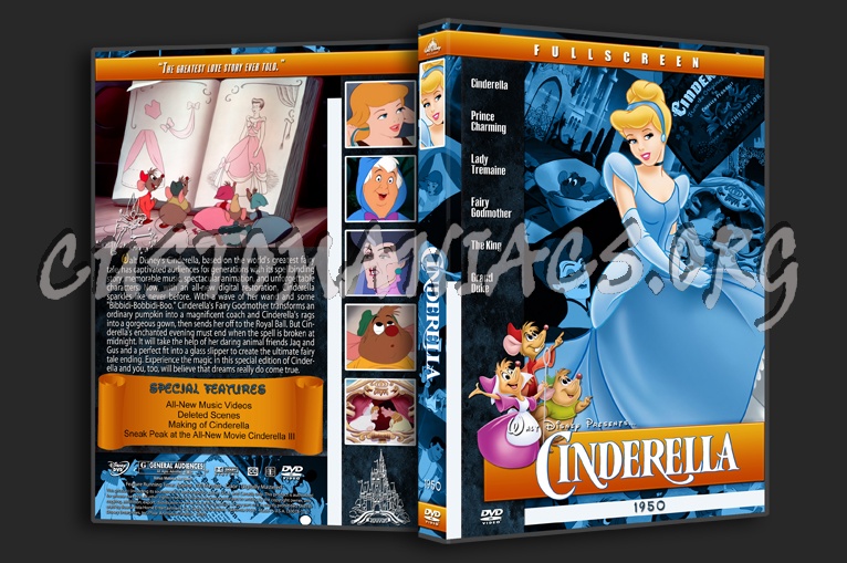 Cinderella - 1950 dvd cover