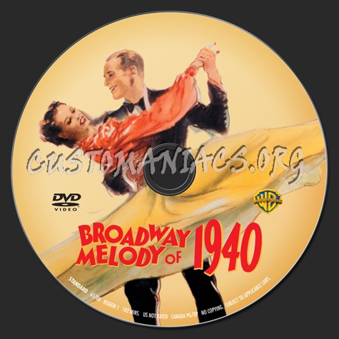Broadway Melody of 1940 dvd label