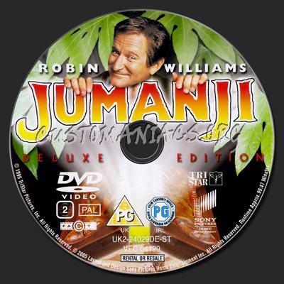 Jumanji dvd label