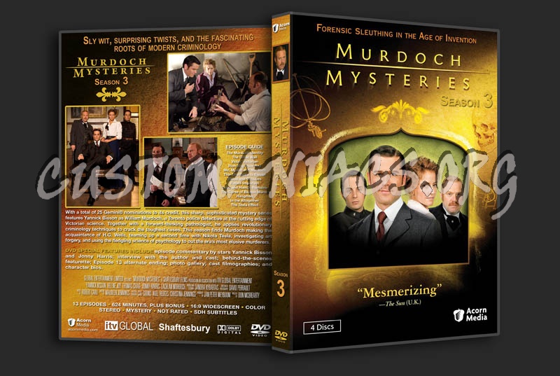 Murdoch Mysteries - Seasons 1-3 dvd cover