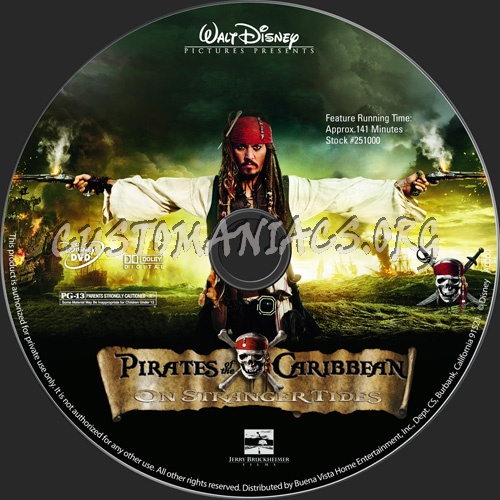 Pirates of the Caribbean: On Stranger Tides dvd label