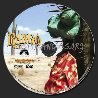 Rango dvd label