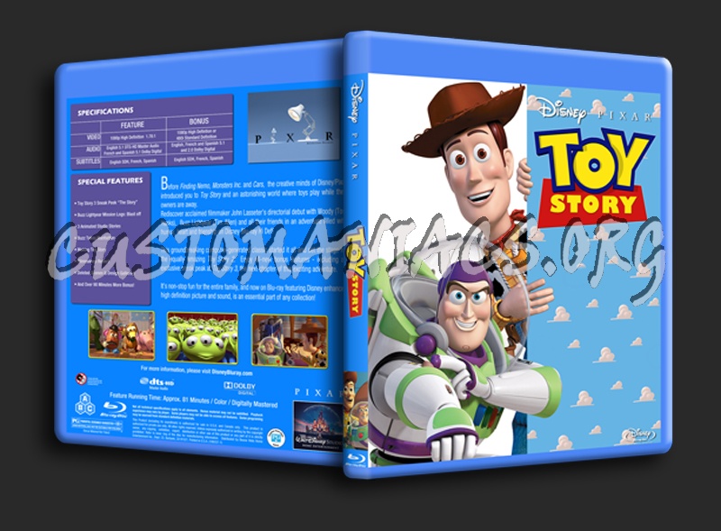 Toy Story blu-ray cover