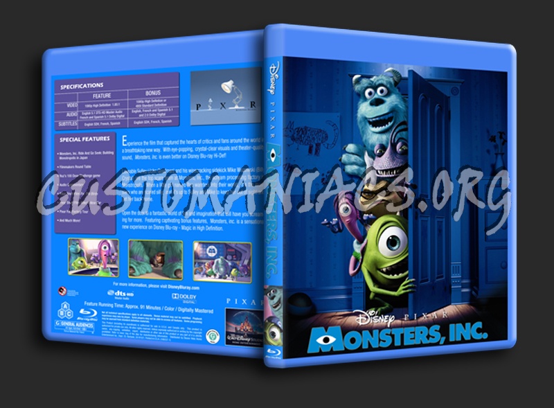 Monsters inc. blu-ray cover