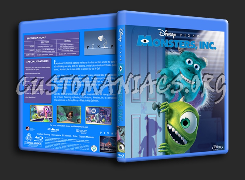 Monsters inc. blu-ray cover