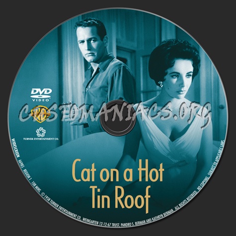 Cat on a Hot Tin Roof dvd label