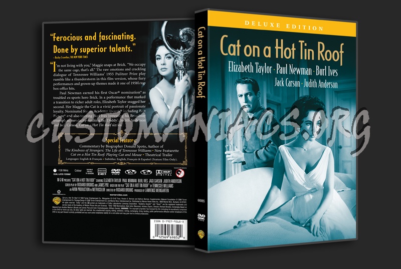 Cat on a Hot Tin Roof dvd cover